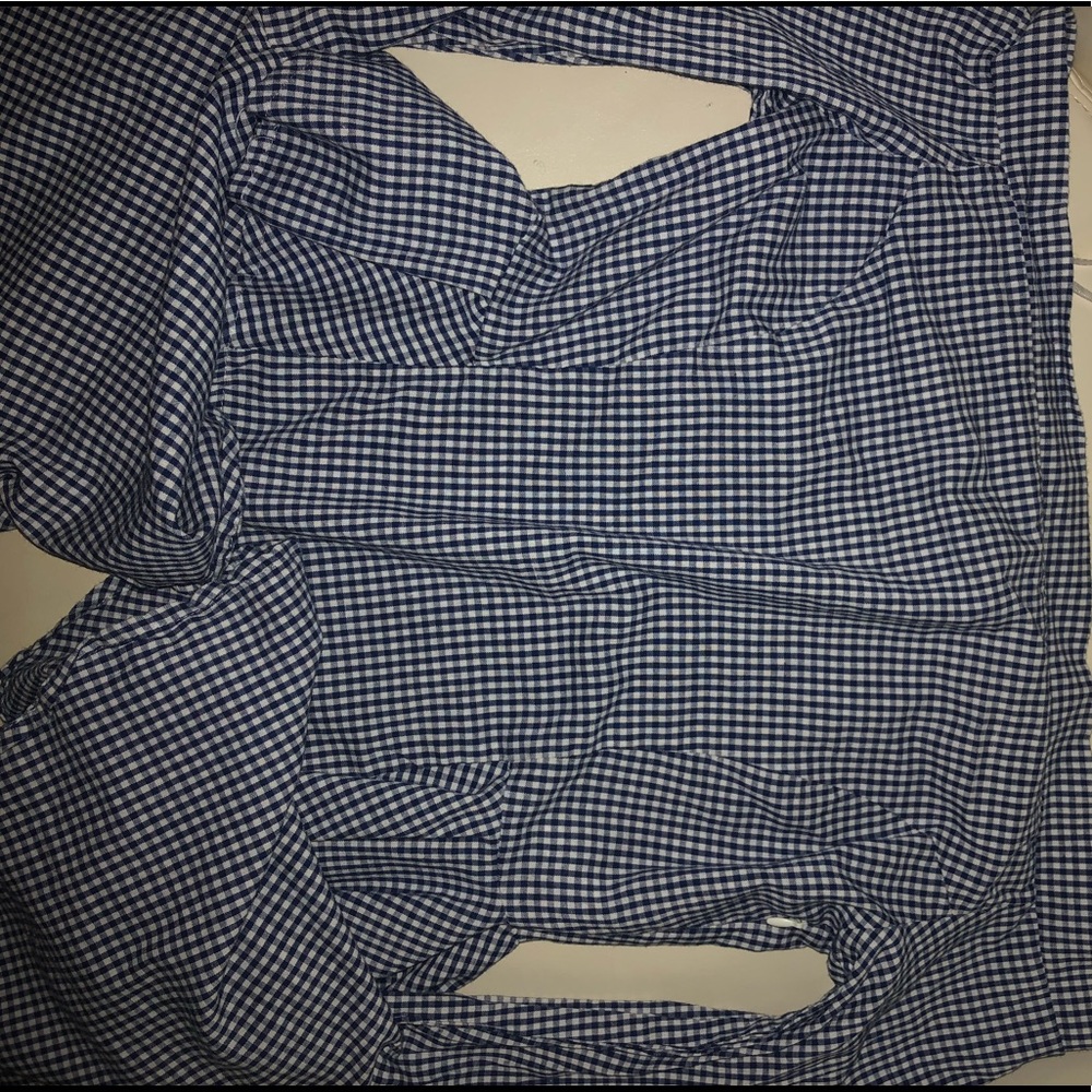 Gingham Off The Shoulder Top